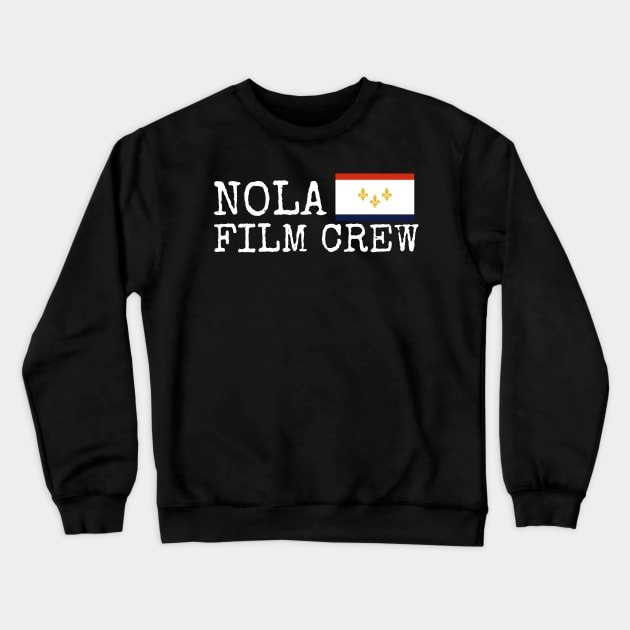 NOLA Film Crew Flag 1 Crewneck Sweatshirt by AMewseMedia